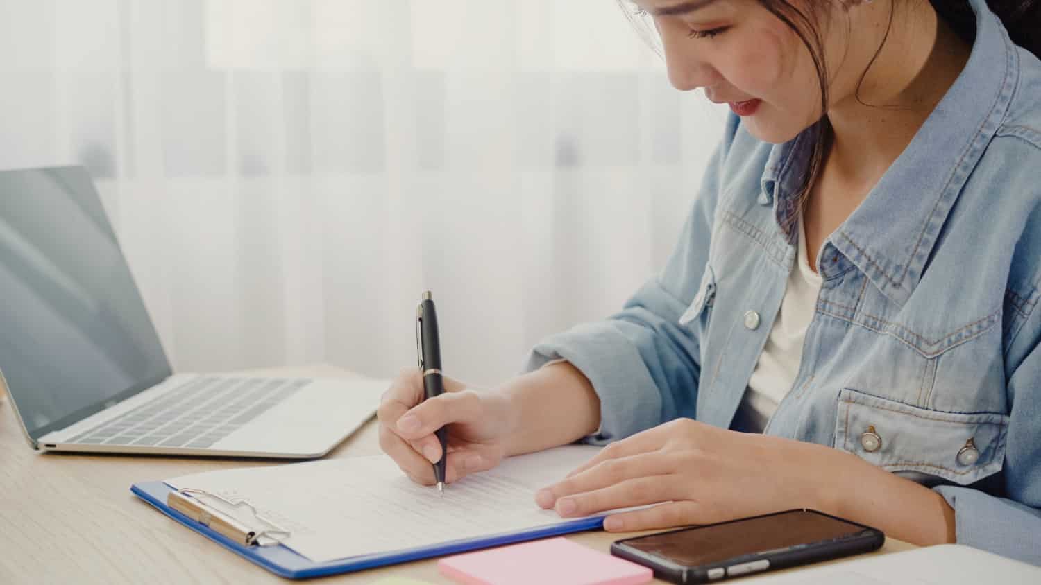 young student applying student loan